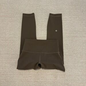 lululemon Wunder Train Crop HR 23" size 6 in Carob Brown